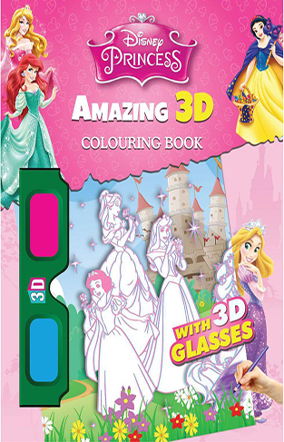 Disney Princess Amazing 3D Colouring Book